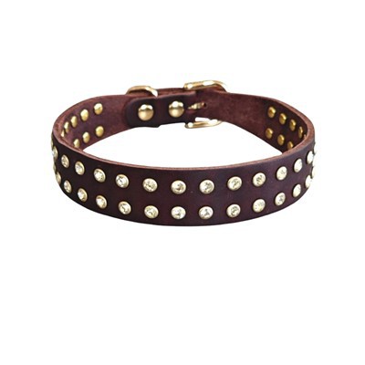 Käsintehty nahkainen koiranpanta